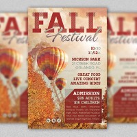 Fall Festival Event Flyer Template