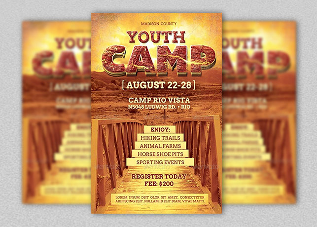 Youth Camp Flyer Template