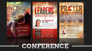 Church Flyer Template Bundle: Conference