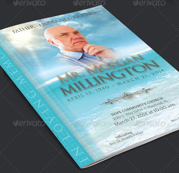 Large Funeral Service Program Template post thumbnail image