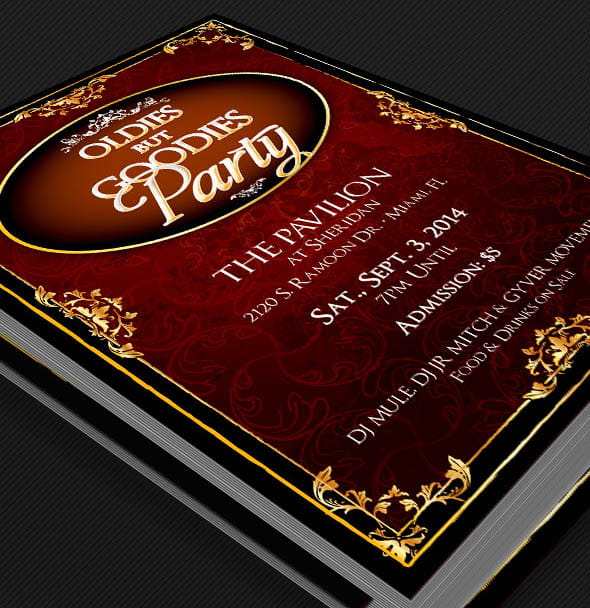 Free Oldies But Goodies Party Flyer Template post thumbnail image