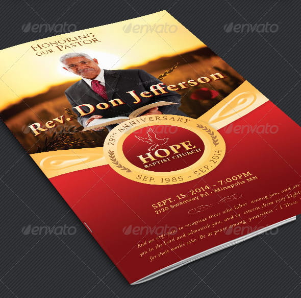 Pastor Anniversary Service Program Template post thumbnail image