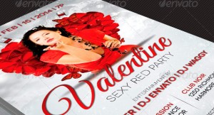 Valentines Banquet and Party Flyer Template