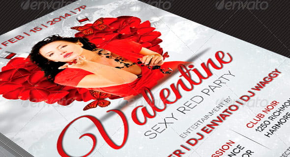 Valentines Banquet and Party Flyer Template post thumbnail image