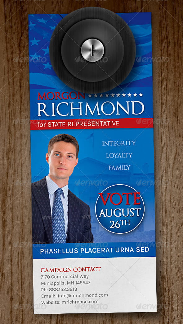 Voting Campaign Door Hanger Template post thumbnail image