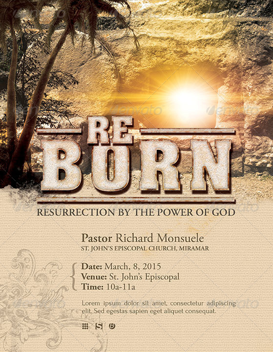 Reborn Church Flyer Template