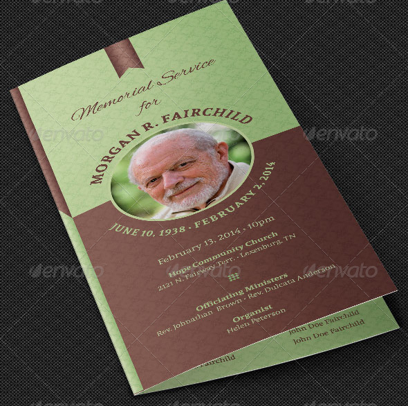 Bi-fold Funeral Program Template post thumbnail image