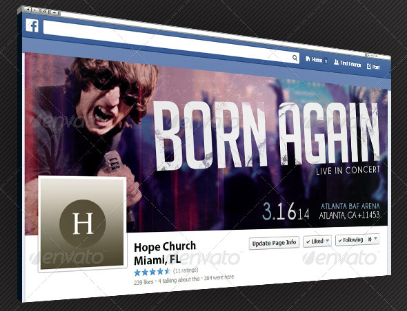 Gospel Rock Band Facebook Cover Template post thumbnail image