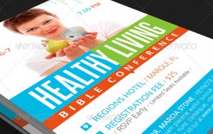 Health and Wealth Church Conference Flyer Template