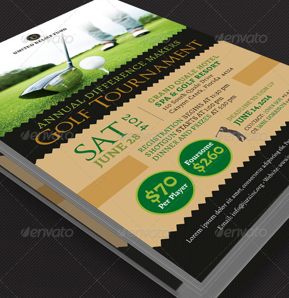 Charity Golf Tournament Flyer Template