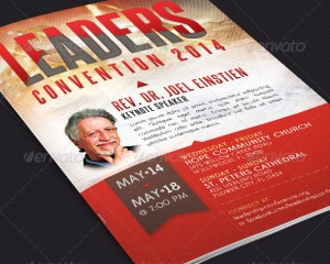 Leadership Convention Program Cover Template