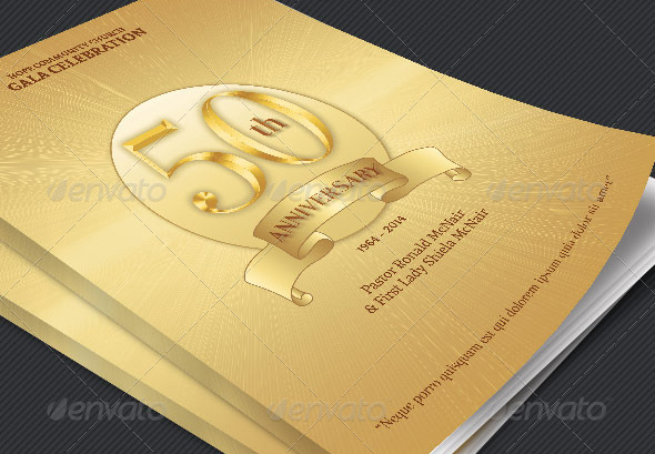 Pastor Golden Anniversary Program Cover Template post thumbnail image