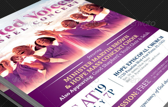 Modern Gospel Concert Church Flyer Template post thumbnail image