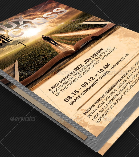 Crux of The Cross Church Flyer Template