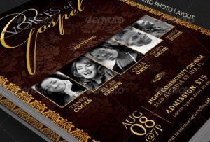 Gospel Concert Church Flyer Template