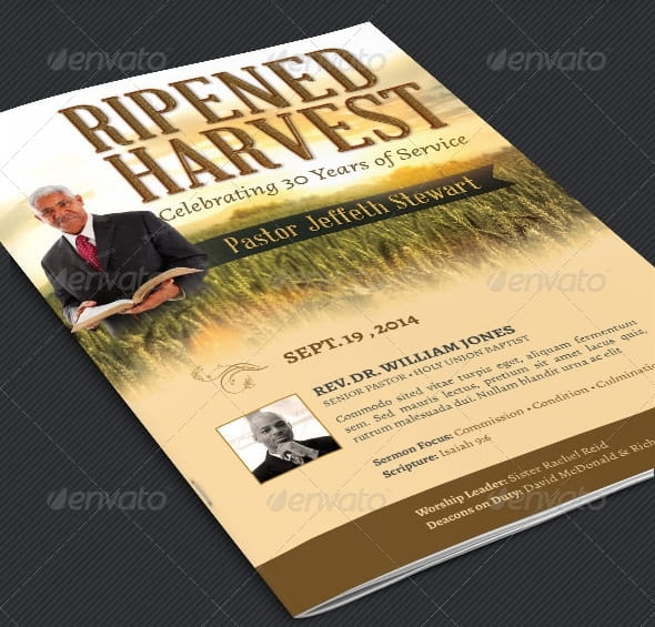 Pastor Anniversary Program Template – Harvest post thumbnail image