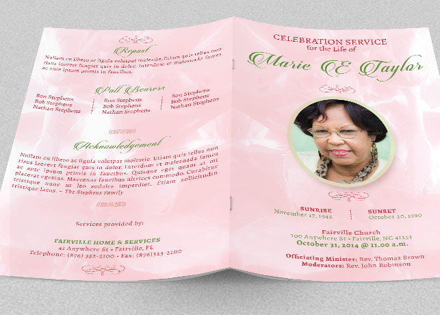 Funeral Program Template