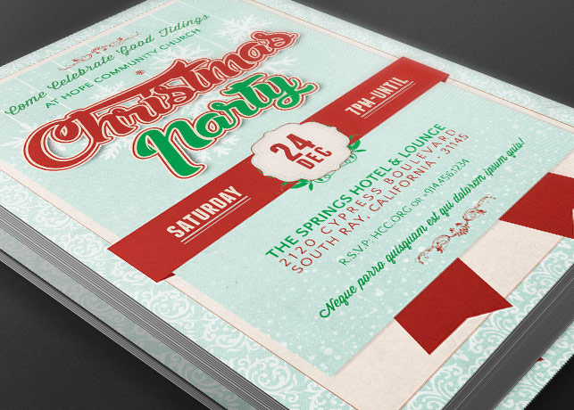 Church Christmas Party Flyer