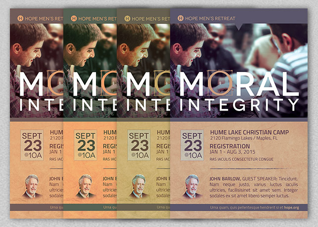 moral integrity church flyer