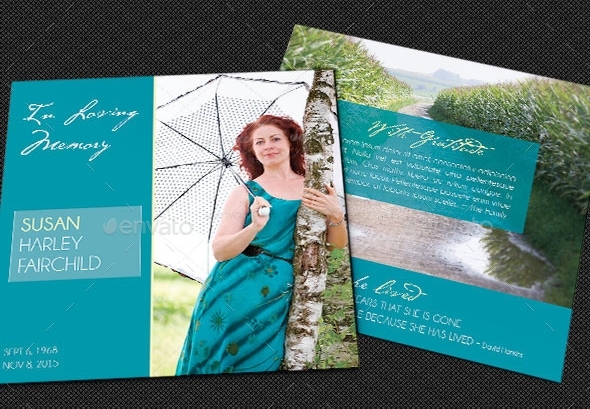 Memories Square Funeral Program Template post thumbnail image