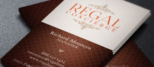 Regal Concierge Business Card Template