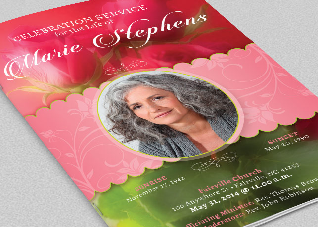 Decorative Funeral Program Template