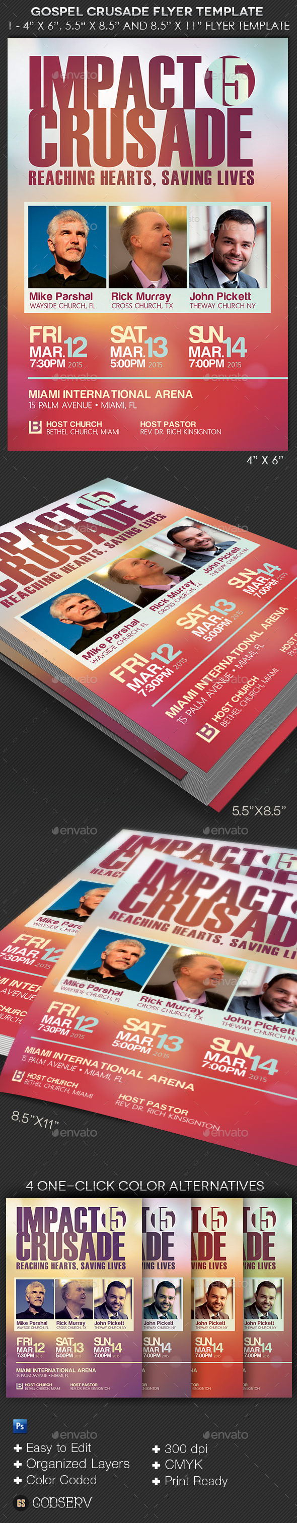 Gospel Crusade Flyer Template