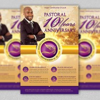 Clergy Anniversary Flyer and Poster Template