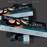 Jazz Concert Event Ticket Template