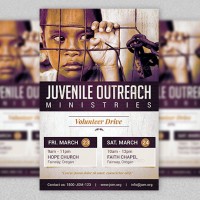 Juvenile Outreach Church Flyer Template
