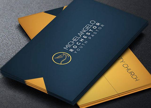 Modern Pastor Business Card Template