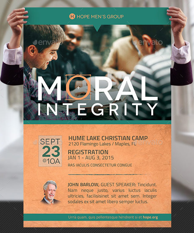 Moral Integrity Church Flyer and Poster Template