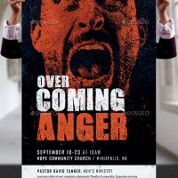 Overcoming Anger Church Flyer and Poster Template