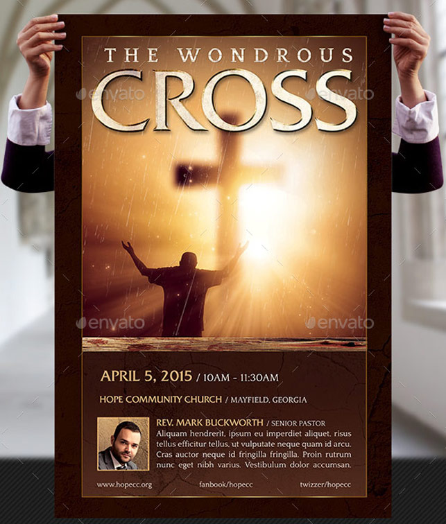 Wondrous Cross Flyer and Poster Template