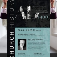 Church History Seminar Flyer and Poster Template