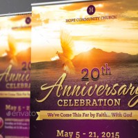 Church Anniversary Banner Template