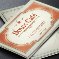 French Cafe Business Card Template