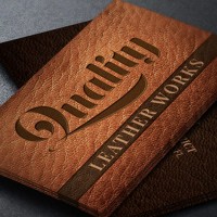 Leather Works Business Card Template