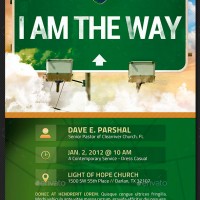 I Am The Way Church Postcard Template