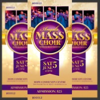 Mass Choir Concert Ticket Template