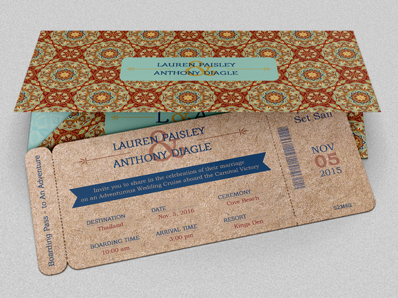 Adventure Boarding Pass Invitation