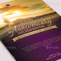 Church Anniversary Service Program Large Template