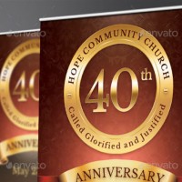 Church Anniversary Banner Template