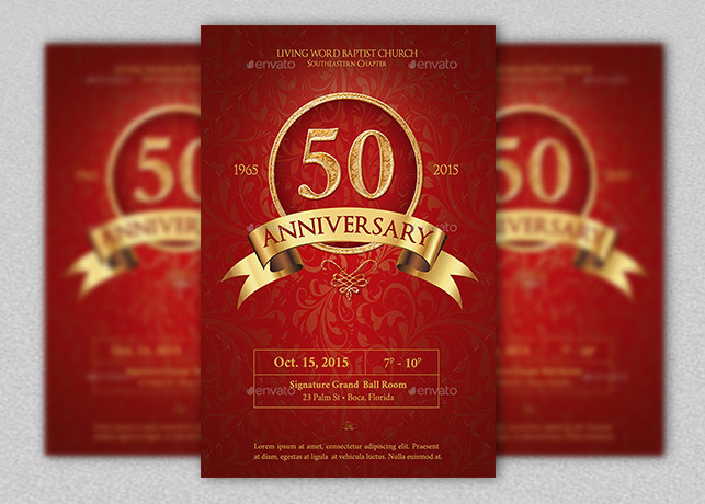 Anniversary Flyer Template