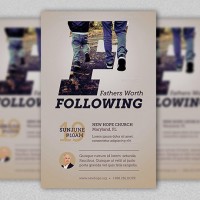 Fathers Worth Flyer and Poster Template