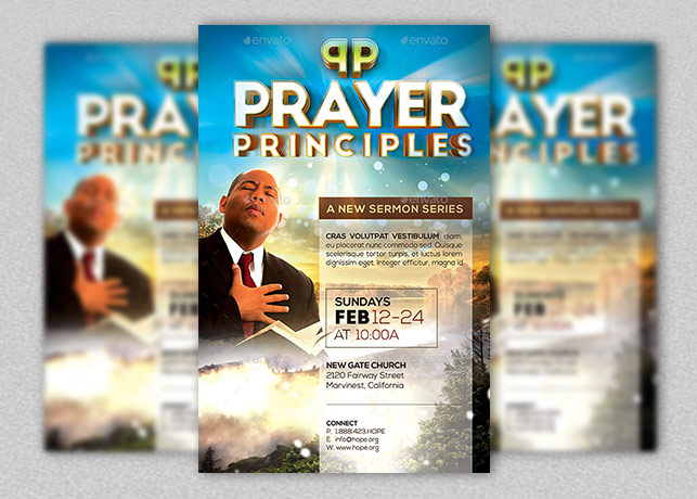 Prayer Principles Flyer and Poster Template