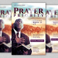 Prayer Priority Flyer and Poster Template