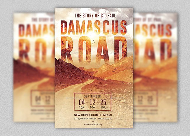 Damascus Road Flyer and Poster Template