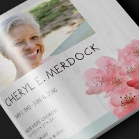 Square Funeral Program Template,