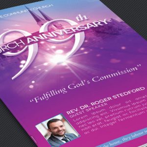 Church Celebration Bulletin Template